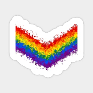 chevron - gay - glitch Magnet