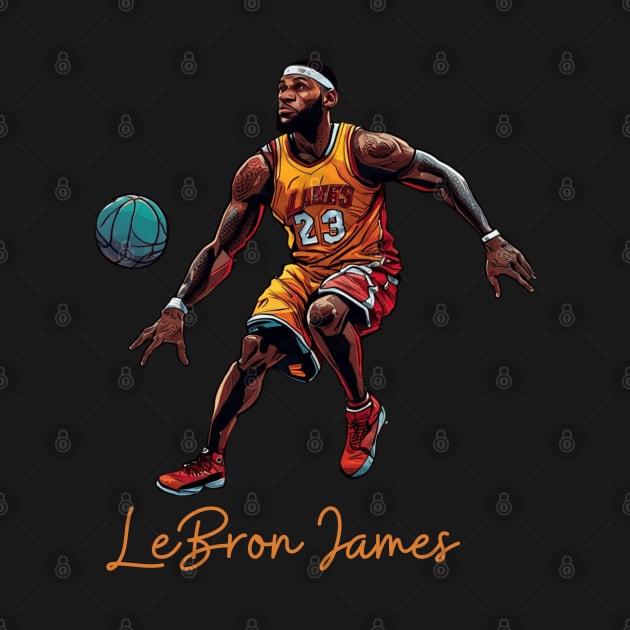 Lebron James goat Victor illustration artwork by Nasromaystro