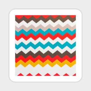 Zig Zag Mad Stripes Magnet