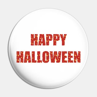 Happy halloween typography design Pin