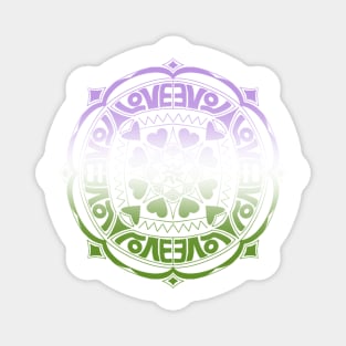 Genderqueer Pride Mandala Magnet