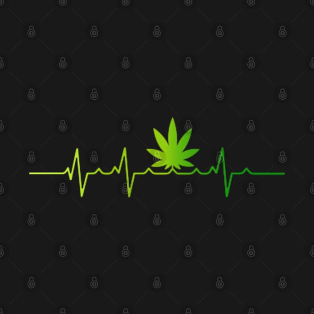 Weed Leaf Heartbeat | Weed Leaf Heartbeat | Cannabis Heartbeat by GreenCraft