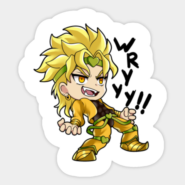 Dio Wryyy Jojos Sticker Teepublic Au.