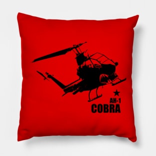 AH-1 Cobra Helicopter Gunship Pillow