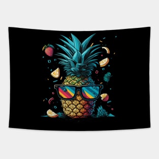 Funny Pineapple Gift Retro Vintage Funny Beach Summer Tapestry