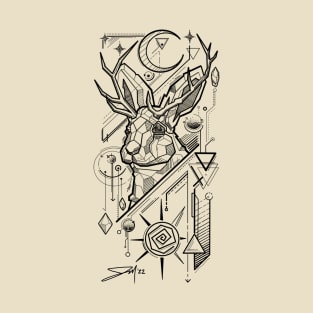 Geo Jackalope T-Shirt