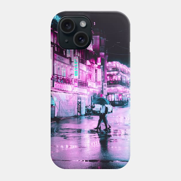 Neon Romance Phone Case by Steve Roe