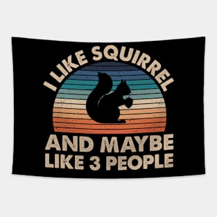 Funny Squirrel Quote Tapestry