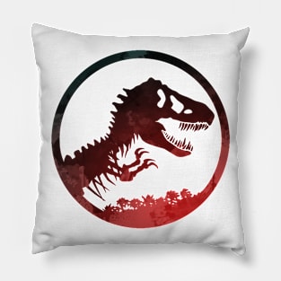 Dinosaur Inspired Silhouette Pillow