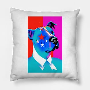 Pitbulls And Stars Pillow