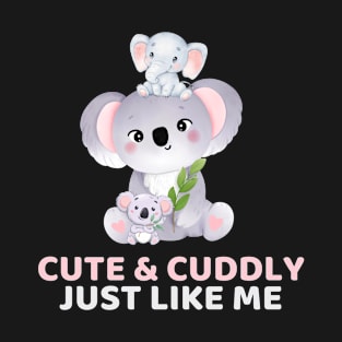 Cute & Cuddly - Baby Koala - White Label T-Shirt