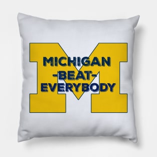 Beat Everybody Vintage Pillow