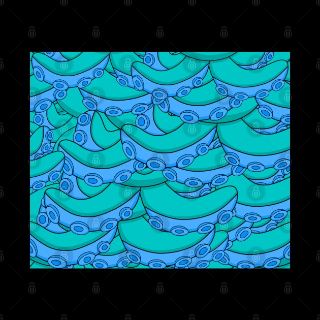 Blue Tentacle Patterns by pako-valor