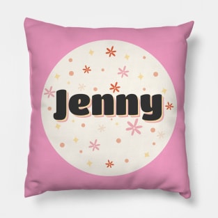 Jenny name cute design Pillow