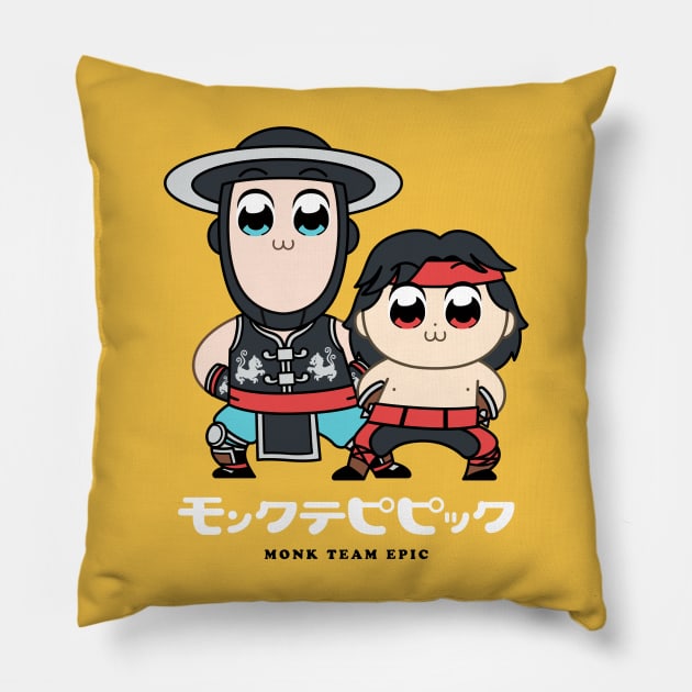 Monk Team Epic Pillow by yellovvjumpsuit