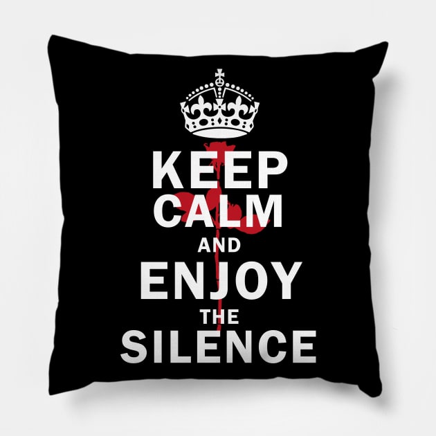 Keep The Silence Pillow by GermanStreetwear