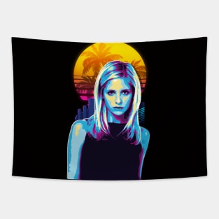 Draculas Retro Wave Tapestry