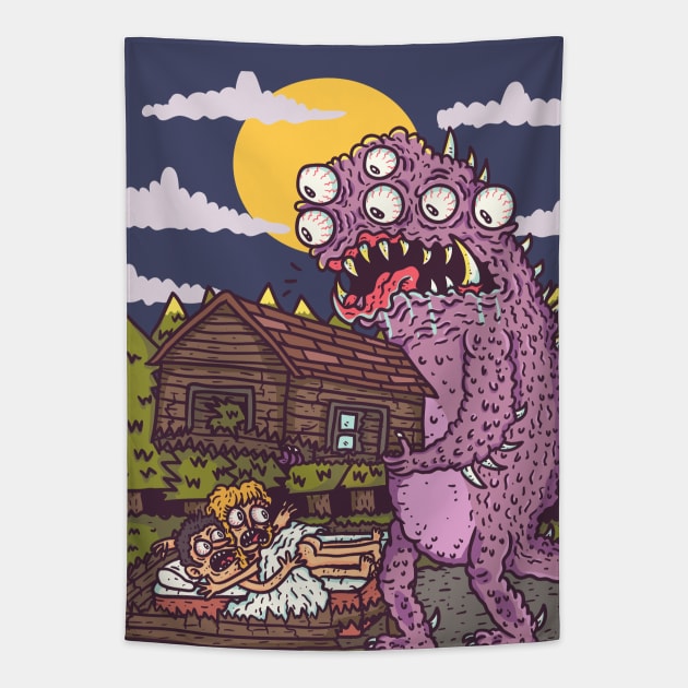 mmonssster Tapestry by hex