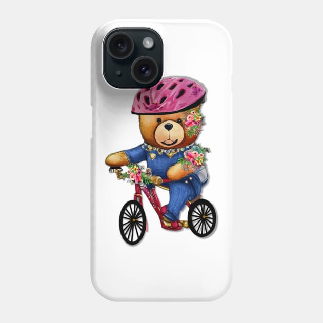 Bike Riding Phone Case by KC Morcom aka KCM Gems n Bling aka KCM Inspirations