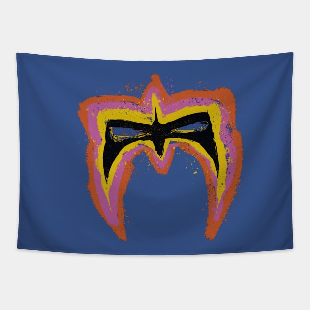 Ultimate Warrior Face Paint Tapestry by MunMun_Design