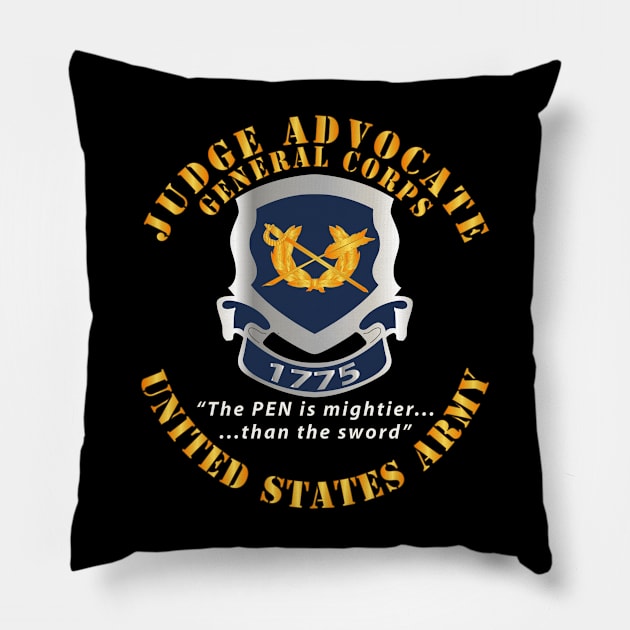 Army - Judge Advocate General Corps Crest - Pen is Mighter X 300 Pillow by twix123844