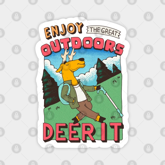 Enjoy the Greater Outdoors, Dare It! Magnet by rintoslmn