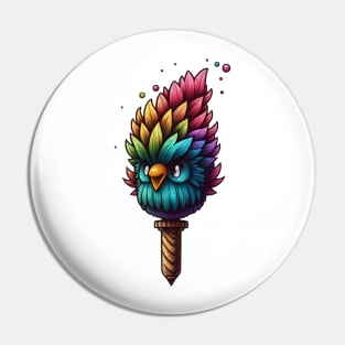 Rainbow feather pen Pin