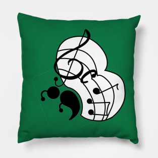 Musical Wings Semicolon Butterfly Pillow