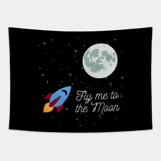 Fly me to the Moon Tapestry