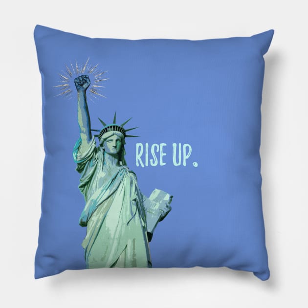 Rise Up. Pillow by FanitsaArt