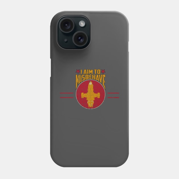Firefly Ship Works Ltd - I Aim to Misbehave Phone Case by Thrift Haven505