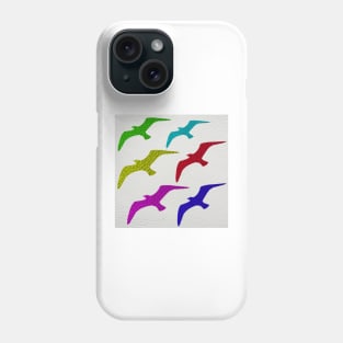 ART Leather Seagulls Phone Case