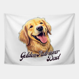 Golden Retriever Dad T-Shirt - Dog Lover Gift, Pet Parent Apparel Tapestry