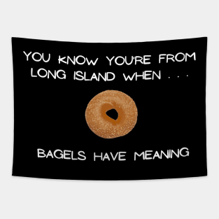 Long Island Bagel (Dark Colors) Tapestry