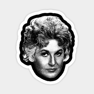 White Bea Arthur Vintage Magnet