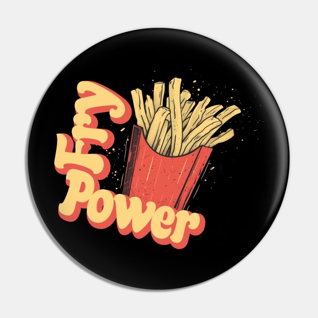 Crispy Fry Fanatic Pin by Skull Riffs & Zombie Threads