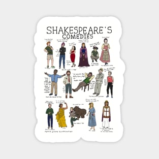 Shakespeare's Comedies Magnet