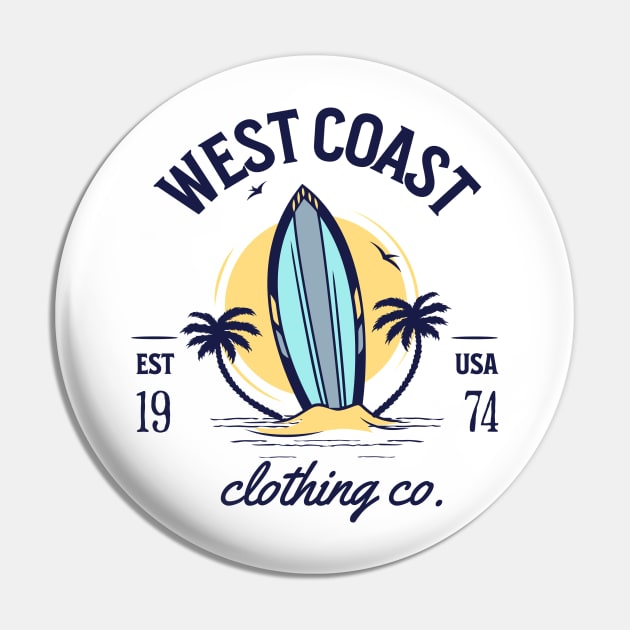 West Coast Clothing Pin by shipwrecked2020