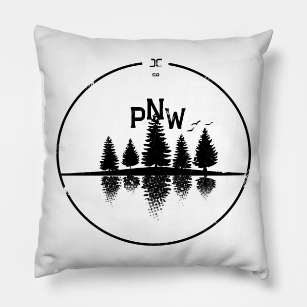 PNW Tree Line Shirt Pillow by JCclothing16