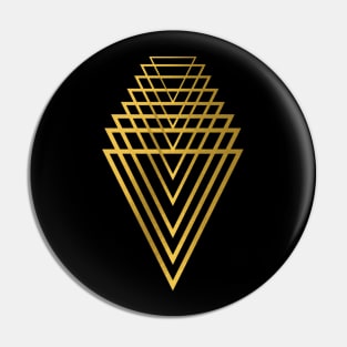 Cool golden Geometry design Pin