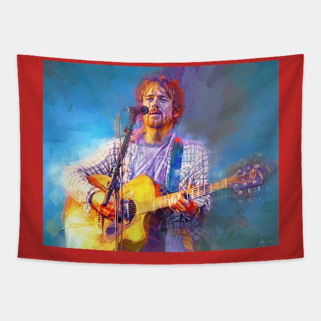 Damien Rice Tapestry by IconsPopArt