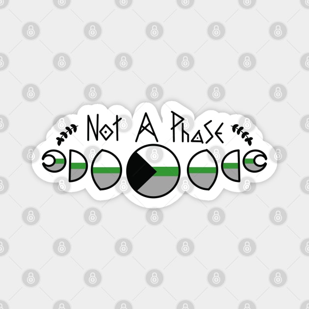 Not A Phase - Demiromantic pride edition - Magnet by Beelixir Illustration