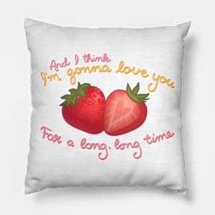 Bill and Frank Strawberry Valentine Pillow