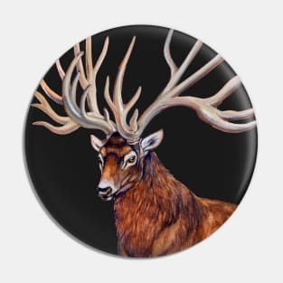 Bush-antlered deer (Eucladoceros) Pin