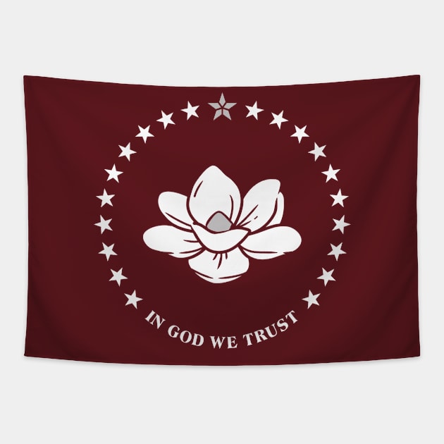 New Starkville Mississippi State Flag // Magnolia Stage Flag MS Tapestry by Now Boarding