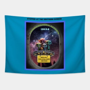 Aliens stranded in Outer Space Tapestry
