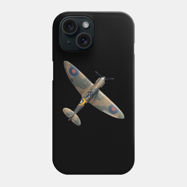 Supermarine Spitfire RAF Fighter Aircraft Plane Airplane British Phone Case by BeesTeez