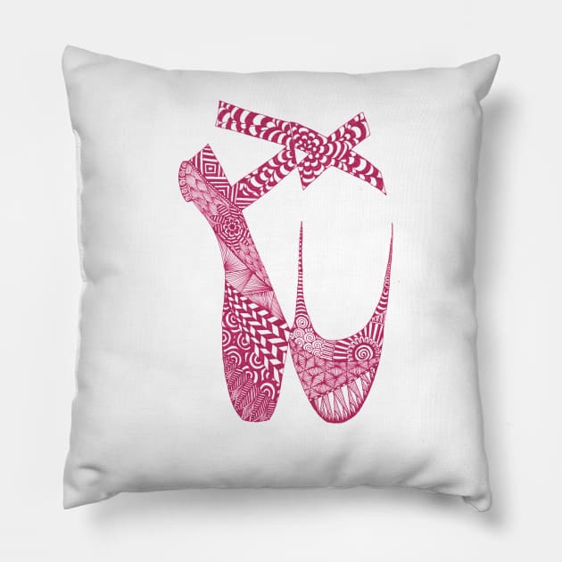 Ballet Shoes Pillow by paviash