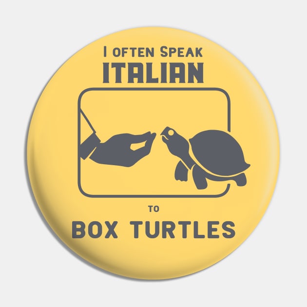 Funny Italian hand gesture and eastern box turtle Pin by croquis design