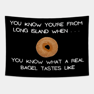 Long Island Bagel 2 (Dark Colors) Tapestry